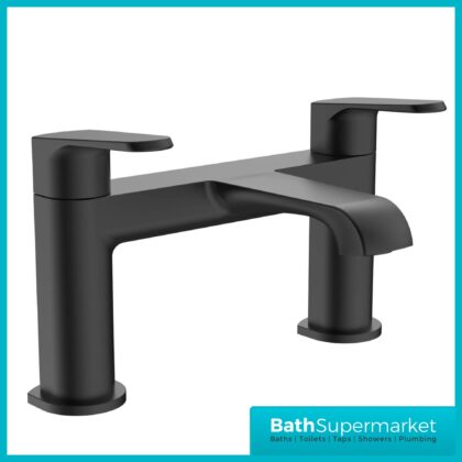 Sognare Montana Matte Black Deck Mounted Bath Filler Tap