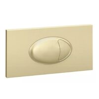 Ellsi Brushed Brass Flush Plate For Cable Operated Cisterns