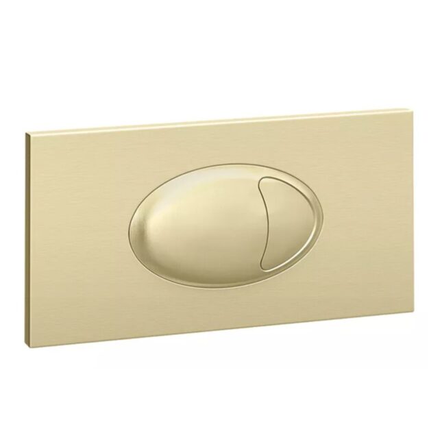 Ellsi Brushed Brass Flush Plate For Cable Operated Cisterns