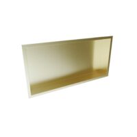 Sognare Brushed Brass Wall Niche Shower Inset Rectangle 600mm x 300mm - Image 6