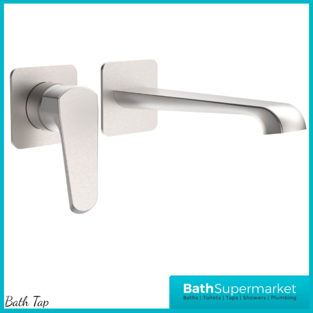 Sognare Montana Brushed Nickel Wall Mounted Bath Mixer Tap