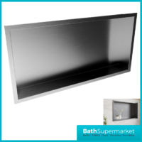 Sognare Gunmetal Wall Niche Shower Inset Rectangle 600mm x 300mm