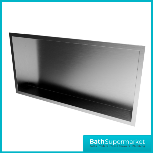 Sognare Gunmetal Wall Niche Shower Inset Rectangle 600mm x 300mm