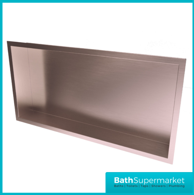 Sognare Brushed Bronze Wall Niche Shower Inset Rectangle 600mm x 300mm
