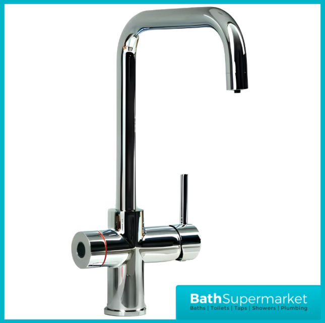 Sognare Impromta Chrome Square Fingerprint Biometric 3in1 Instant Hot Water Tap Kit