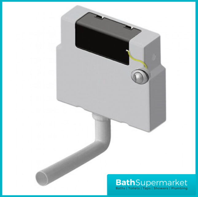 Slimline Concealed Cistern – Dual Flush, Left Hand & Right Hand Inlet-Cable