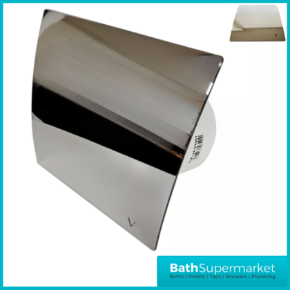 Turbo 100mm Chrome Extractor Fan With Timer
