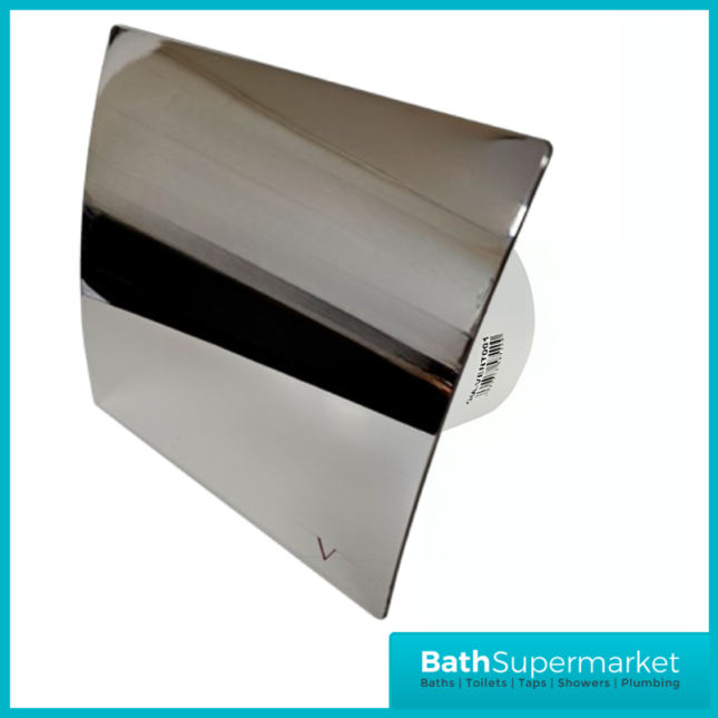 Turbo 100mm Chrome Extractor Fan With Timer