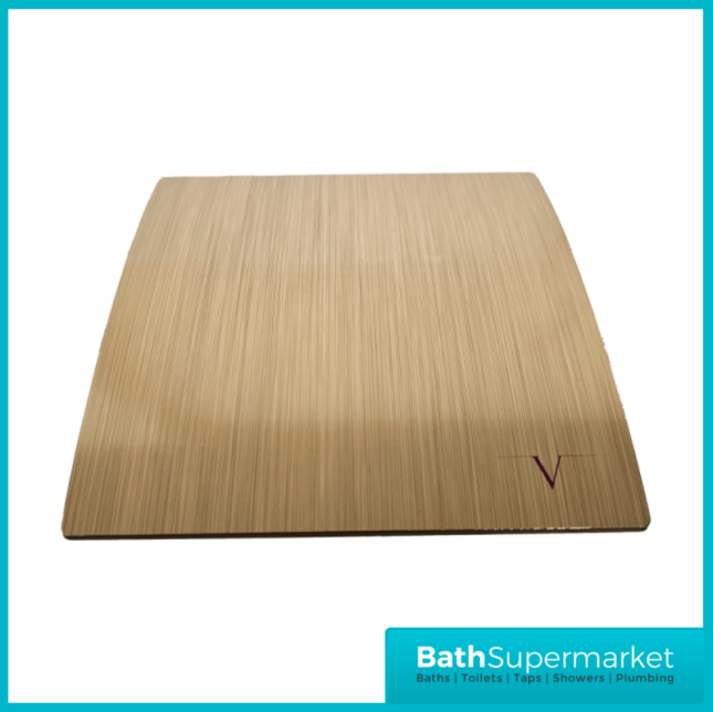 Turbo 100mm Brushed Brass Extractor Fan With Timer