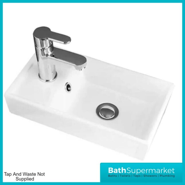 Nuie Deco Satin Green Compact Floor Standing Vanity Unit & Basin 400mm