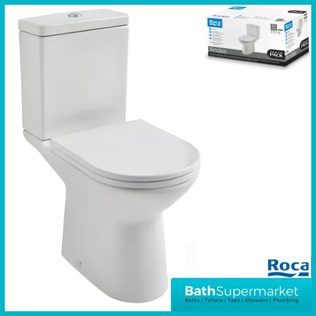 Roca Havana 4 Piece Ceramic WC Toilet & Full Pedestal Basin Bathroom Suite Set