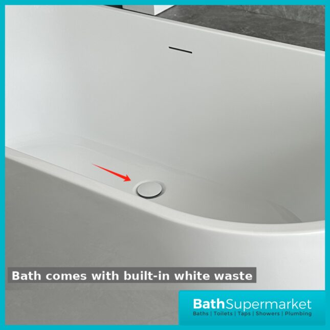Bainlo Obsidian Celestial Matt Blue Double Ended Freestanding Bath 1700mm