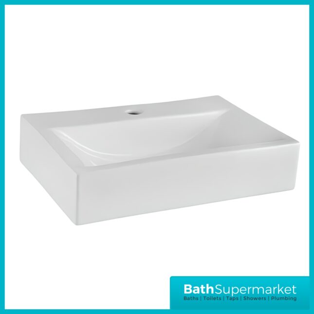 Nuie Mayford Gloss White Compact Floorstanding Vanity Basin Unit 460mm