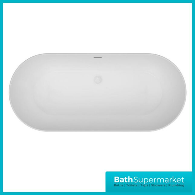 Bainlo Obsidian Celestial Matt Blue Double Ended Freestanding Bath 1700mm