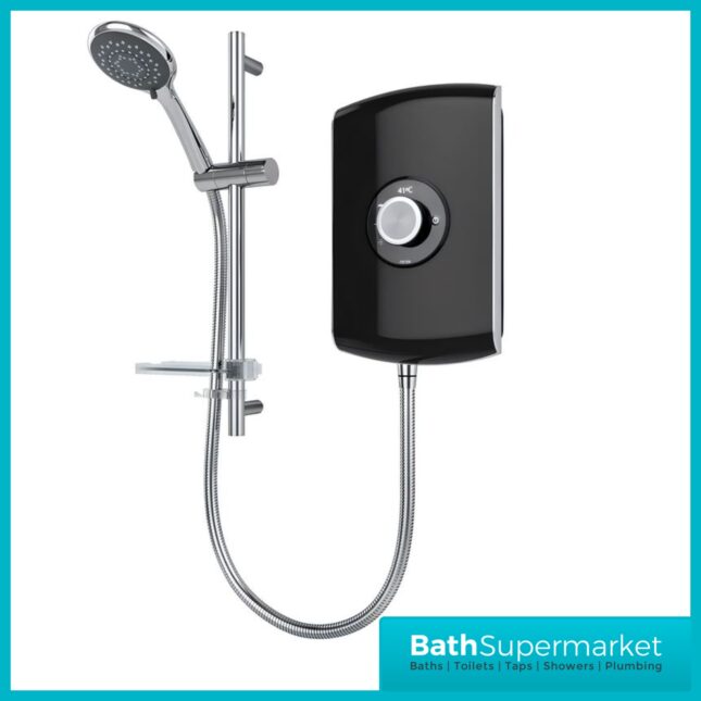 Triton Amore Gloss Black Electric Shower 8.5kW Or 9.5kW