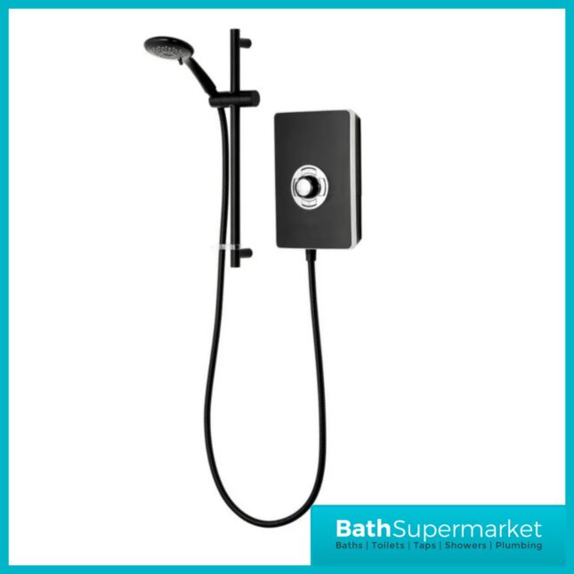 Triton Aspirante Matte Black Electric Shower 8.5kW Or 9.5kW