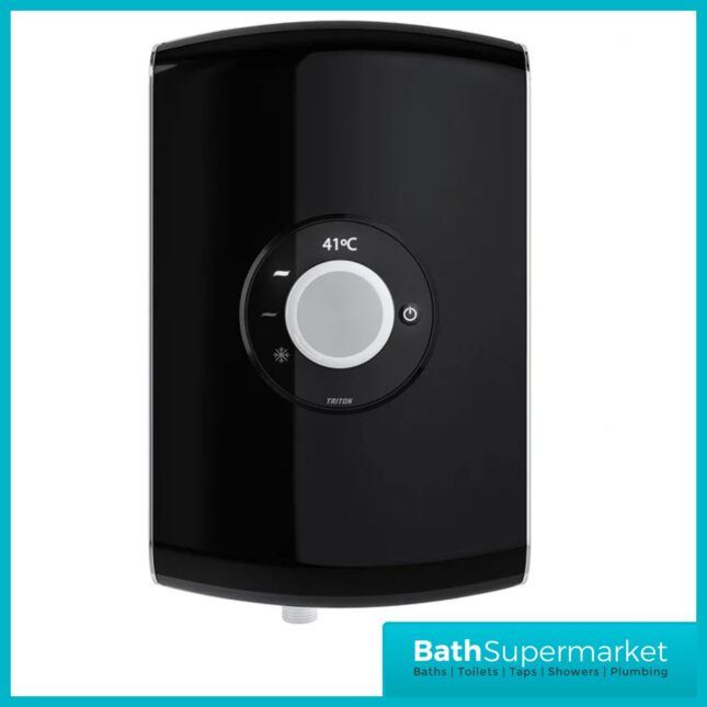 Triton Amore Gloss Black Electric Shower 8.5kW Or 9.5kW