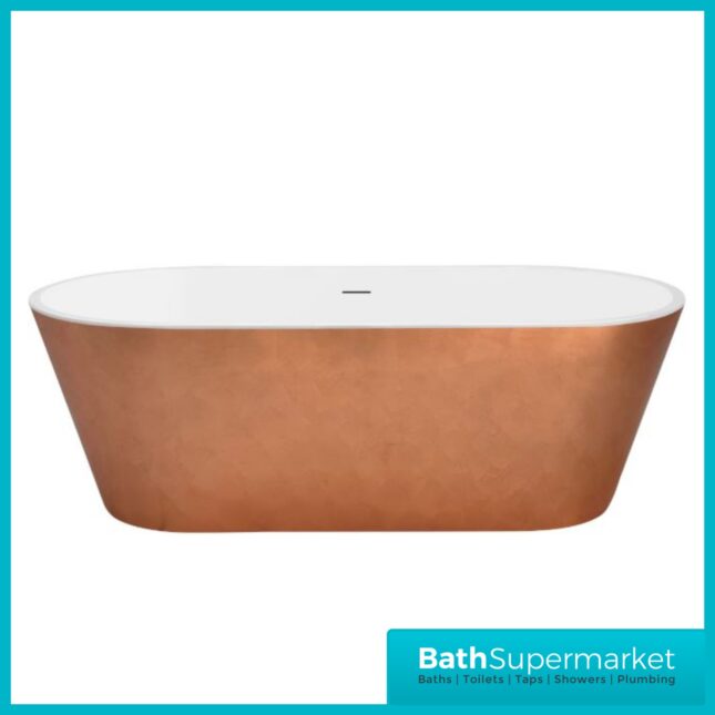 Bainlo Serenity Copper Double Ended Freestanding Bath 1600mm