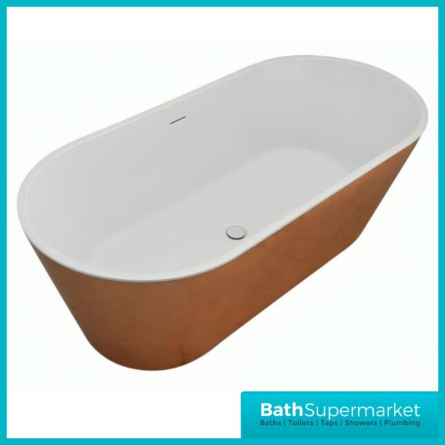 Bainlo Serenity Copper Double Ended Freestanding Bath 1600mm