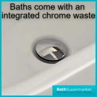 Bainlo Azure Fluted White Elegant Freestanding Bath 1600mm x 740mm