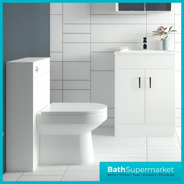 Eden Gloss White Back To Wall WC Unit 500mm x 200mm