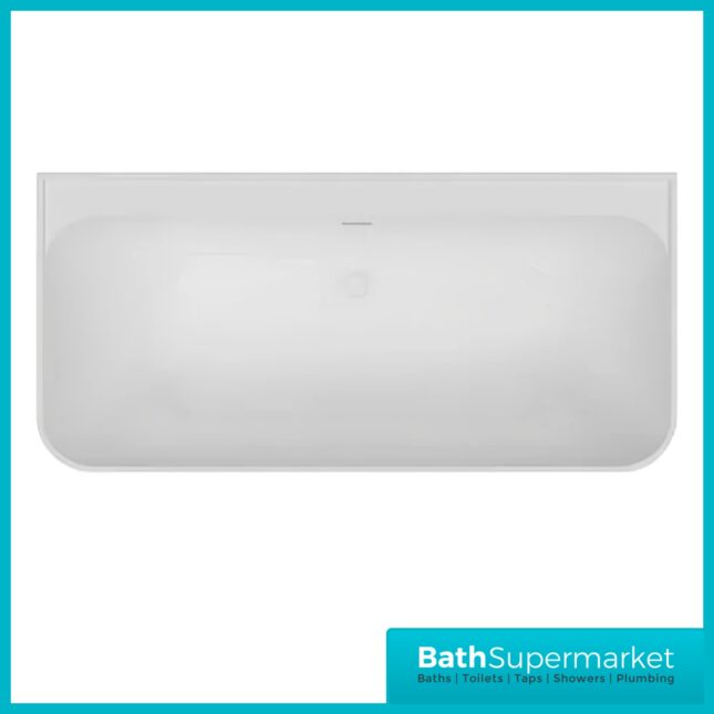 Bainlo Lume Grey Modern Rectangular Freestanding Bath 1600mm