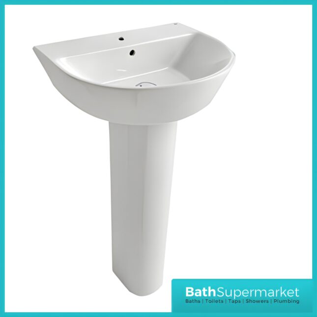 Roca Havana 4 Piece Ceramic WC Toilet & Full Pedestal Basin Bathroom Suite Set
