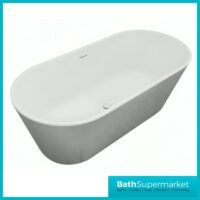 Bainlo Serenity Silver Double Ended Freestanding Bath 1600mm