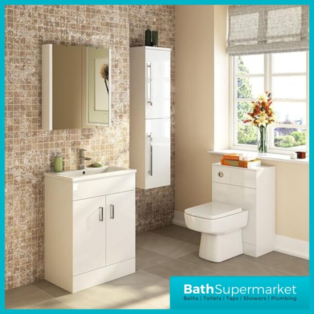 Eden Gloss White Back To Wall WC Unit 500mm x 200mm