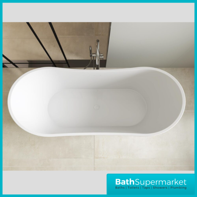 Bainlo Eclipse Matt Grey Freestanding Slipper Bathtub 1600mm & 1700mm