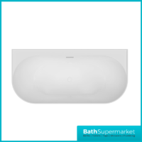 Bainlo Lume Grey Modern Oval Free Standing Bath 1700mm x 800mm