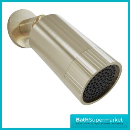 Sognare Brushed Brass Round Core Spotlight Shower Head