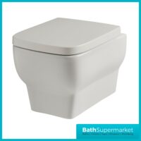 Kartell Korsika Square Wall Hung Pan With Soft Close Seat 490mm Projection