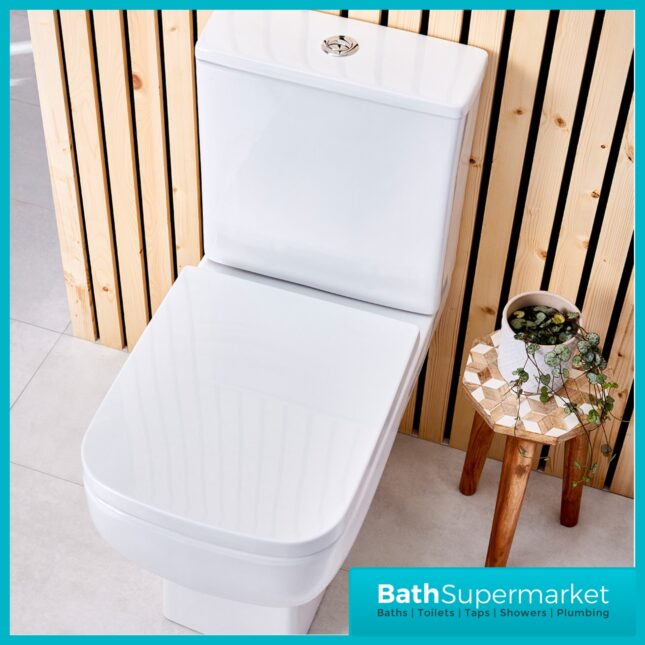 Sognare Choices 550 Square Compact Closed Back WC Pan & Toilet Seat