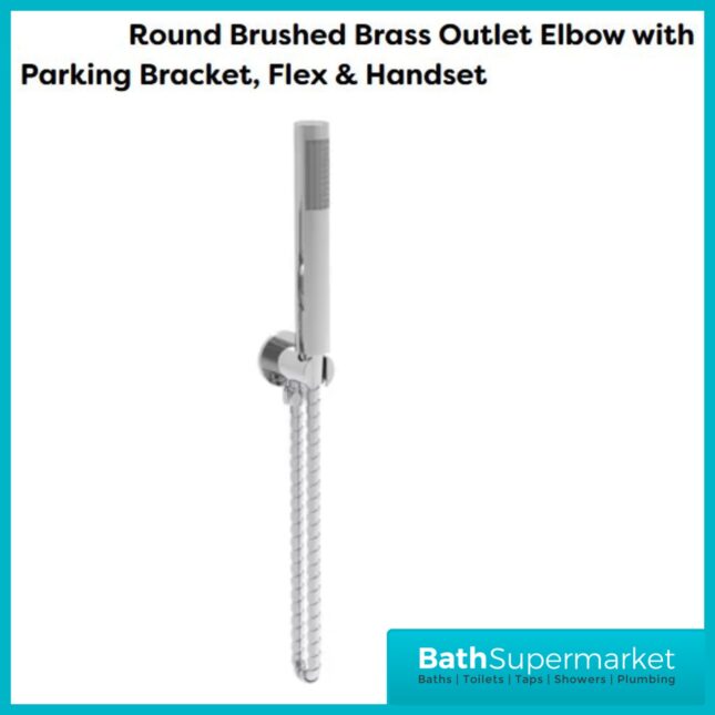 Tempo Flow Round Chrome 2 Way Concealed Thermostatic Shower Valve With Head & Handset