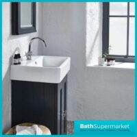 Tavistock Lansdown Matt Black Floorstanding Vanity Basin Unit 575mm - 1 Or 2 Tap Hole