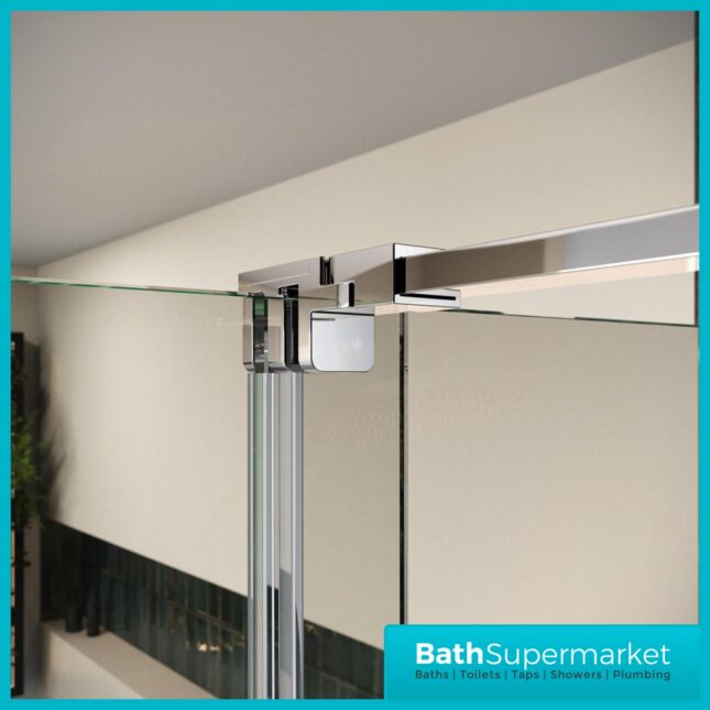 Sognare Momentum Chrome Sliding Wetroom Door & Optional Side Panel 2000mm