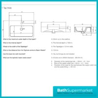Tavistock Lansdown Matt Black Floorstanding Vanity Basin Unit 575mm - 1 Or 2 Tap Hole