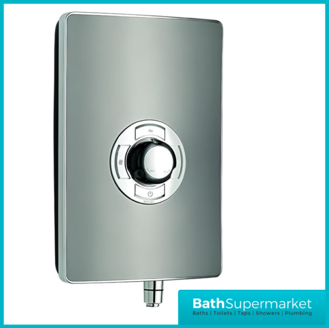 Triton Aspirante Gunmetal Electric Shower 8.5kW Or 9.5kW