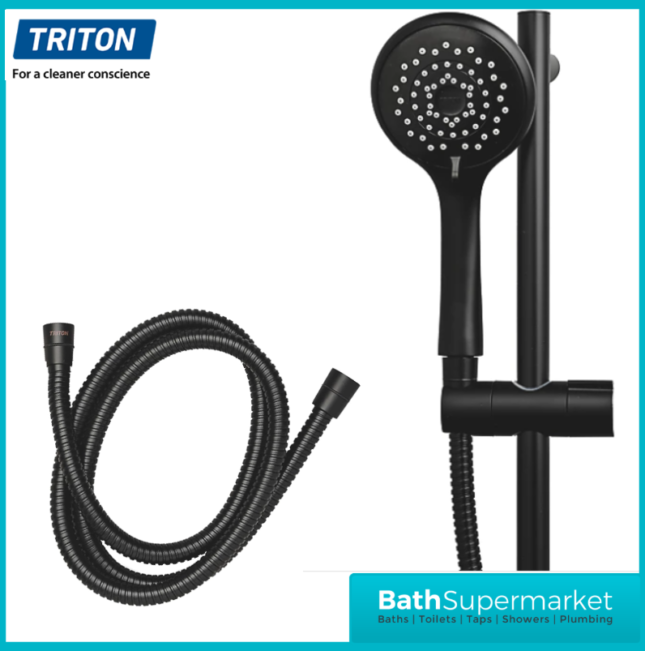 Triton Amala Black/Brushed Copper Electric Shower 8.5kW Or 9.5kW