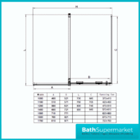 Sognare Momentum Brushed Brass Sliding Wetroom Door & Optional Side Panel 2000mm