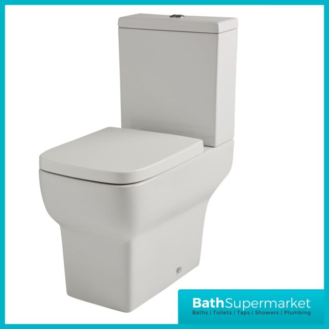Kartell Korsika Close Coupled WC Toilet Pan & Soft Close Seat