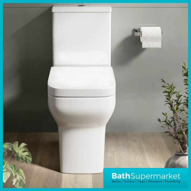 Kartell Korsika Close Coupled WC Toilet Pan & Soft Close Seat