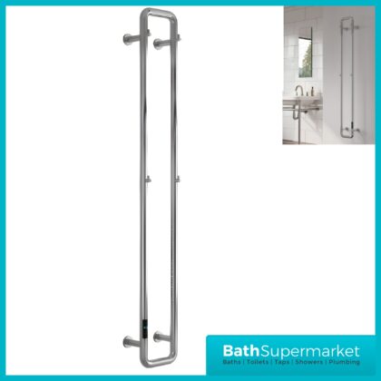 Reina Pelmo Polished Stainless Steel Dry Electric Radiator 200mm x 1500mm