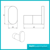 Kartell Ottone Robe Hook Brushed Brass