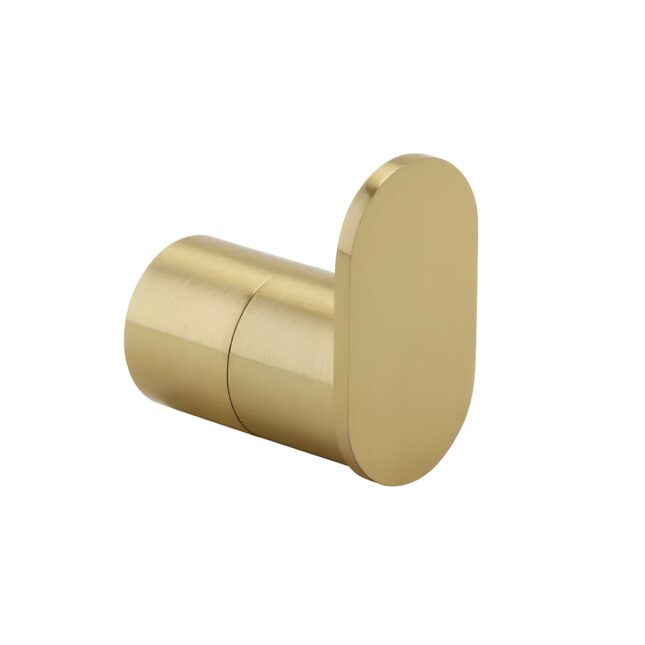 Kartell Ottone Bathroom Robe Hook Brushed Brass