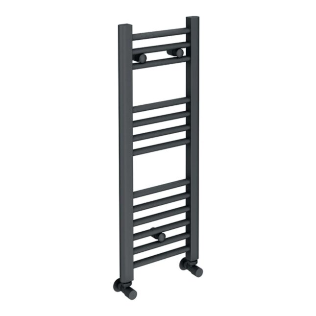 Sanica Pozo Anthracite Straight Heated Towel Rail 300mm x 800mm