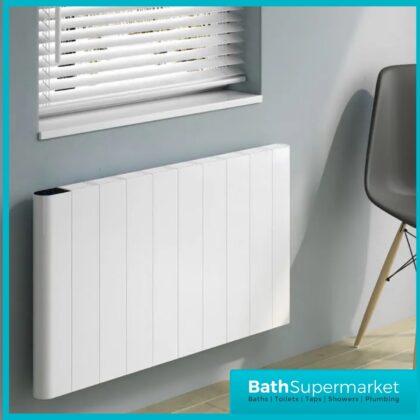 Reina Maia White Horizontal WiFi Electric Dry Radiator 1600mm Height – Various Widths