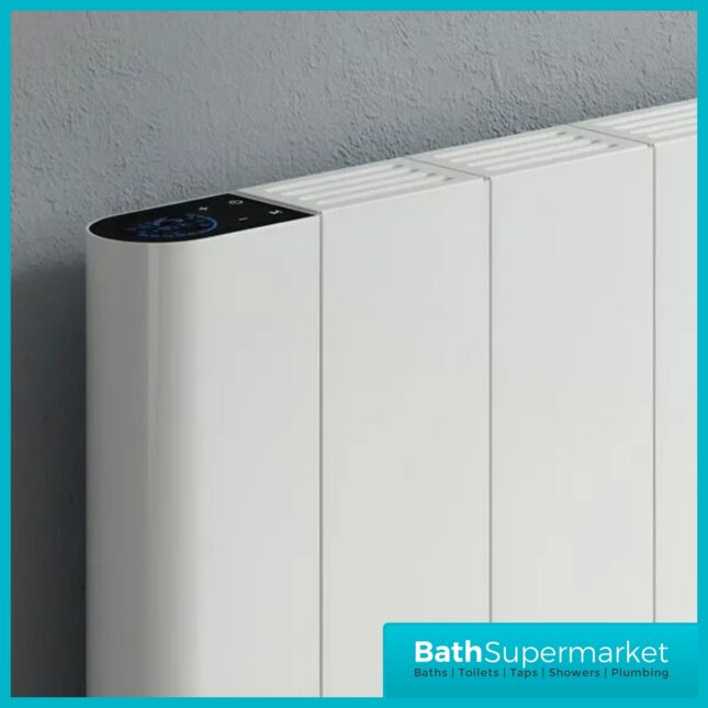Reina Maia White Horizontal WiFi Electric Dry Radiator 1600mm Height – Various Widths
