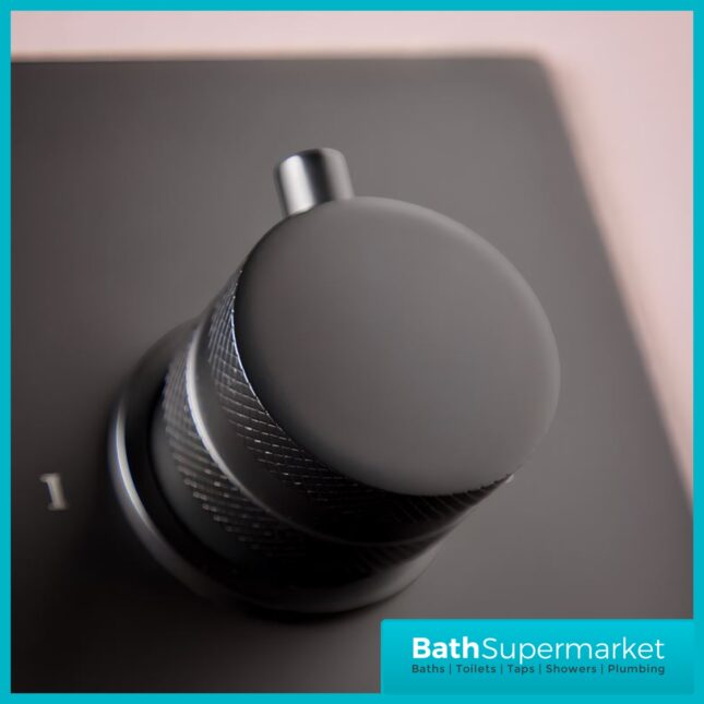 Sognare Core Concealed 3 Outlet Shower Valve With Chrome, Black Or Brushed Brass Plate & Handles